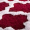 Hastings Home 100 Percent Cotton 2 Piece Trellis Bathroom Mat Set - Burgundy 878079UZH - alternate 2